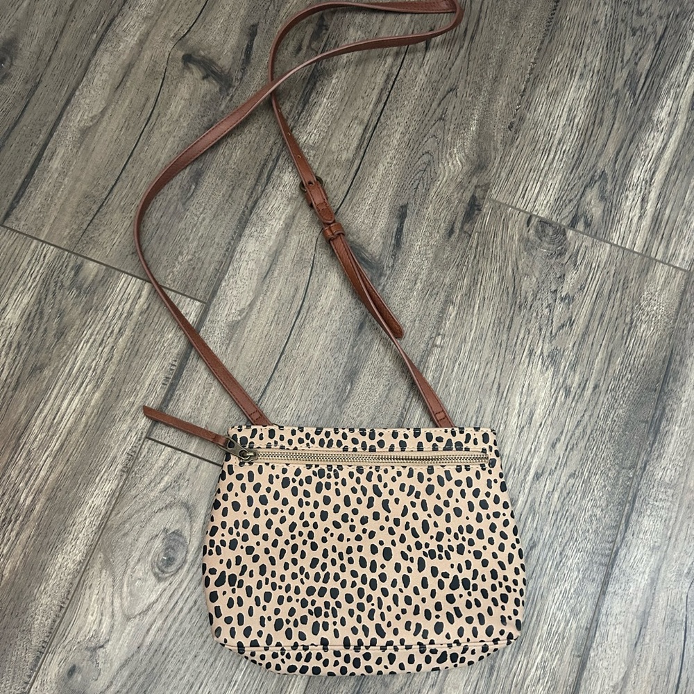 Leopard cross body purse